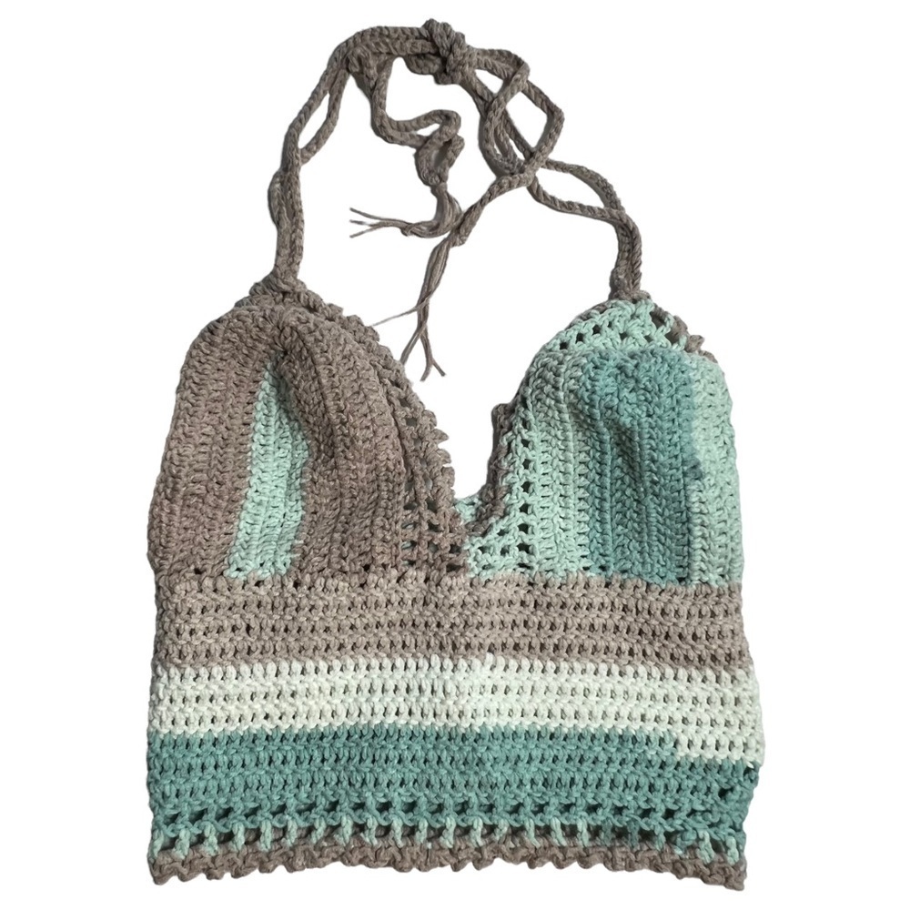 Handmade Crocheted Halter Top - Picture 2 of 4